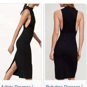 Aritzia Black Midi Dress